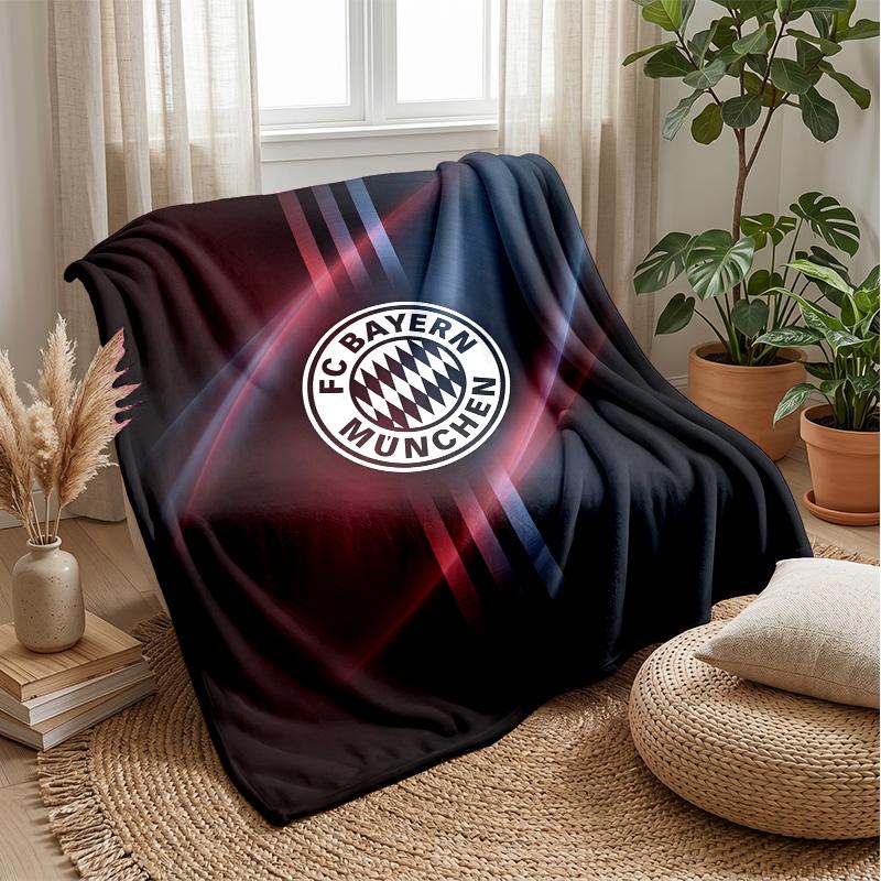 FC Bayern München Weiche Flanell Fleece Decke Leicht Gemütlich Warm Überwurfdecke Für Sofa Bett Heimdeko
