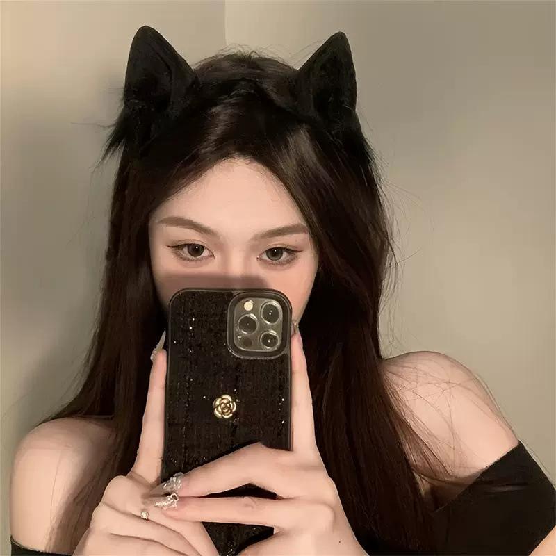 Katzenohren Stirnband Mädchen Plüsch Tierohren Haarnadel Cos Süße Haarnadel Ohren Lolita Katze Stirnband