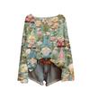 Ladies' Fashionable Casual Long Sleeved Christmas Printed Round Neck Knitted Yarn