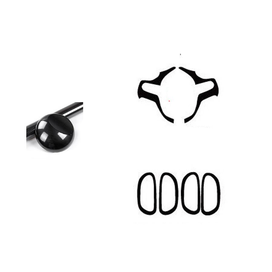 1 Set For Honda Civic 2006-2011 5D Carbon Fiber Pattern Car Interior Decals Trim