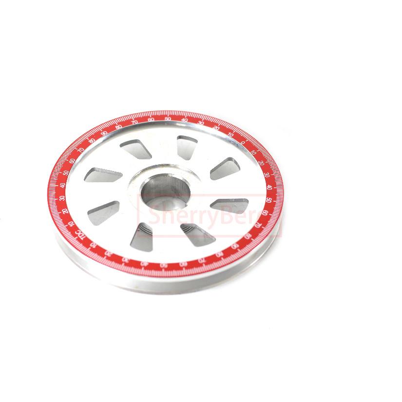 

SherryBerg New Red Color for Empi 9114 for Vw Beetle Bug Aluminum Crankshaft Stock Size Pulley W/Holes & Red Timing Marks Quali красный