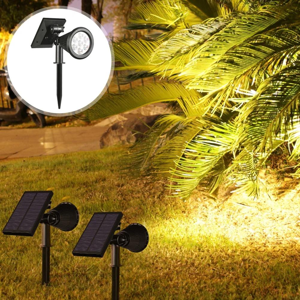 

RGB уличные солнечные фонари, светодиодные лампы для газона, IP65, водонепроницаемые уличные фонари, ландшафтные прожекторы, украшения сада