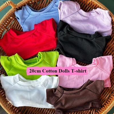 Toys Accessories 20cm Doll Clothes Fashion Style Mini Clothes Hoodies T-shirt  Cotton Stuffed Dolls
