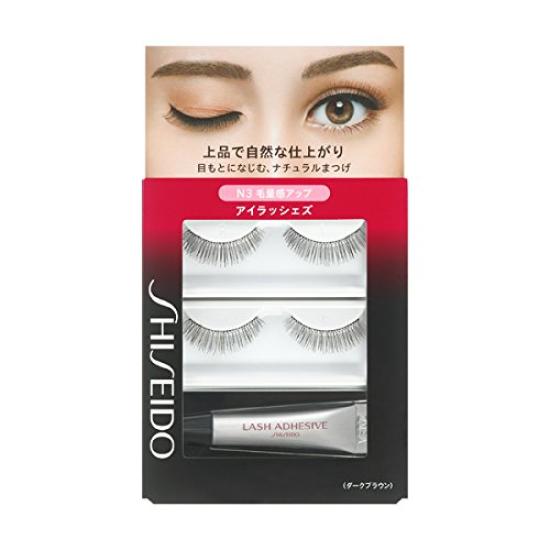 Shiseido Eyelashes N3 (2 Sets of Eyelashes, 3.3g Adhesive)