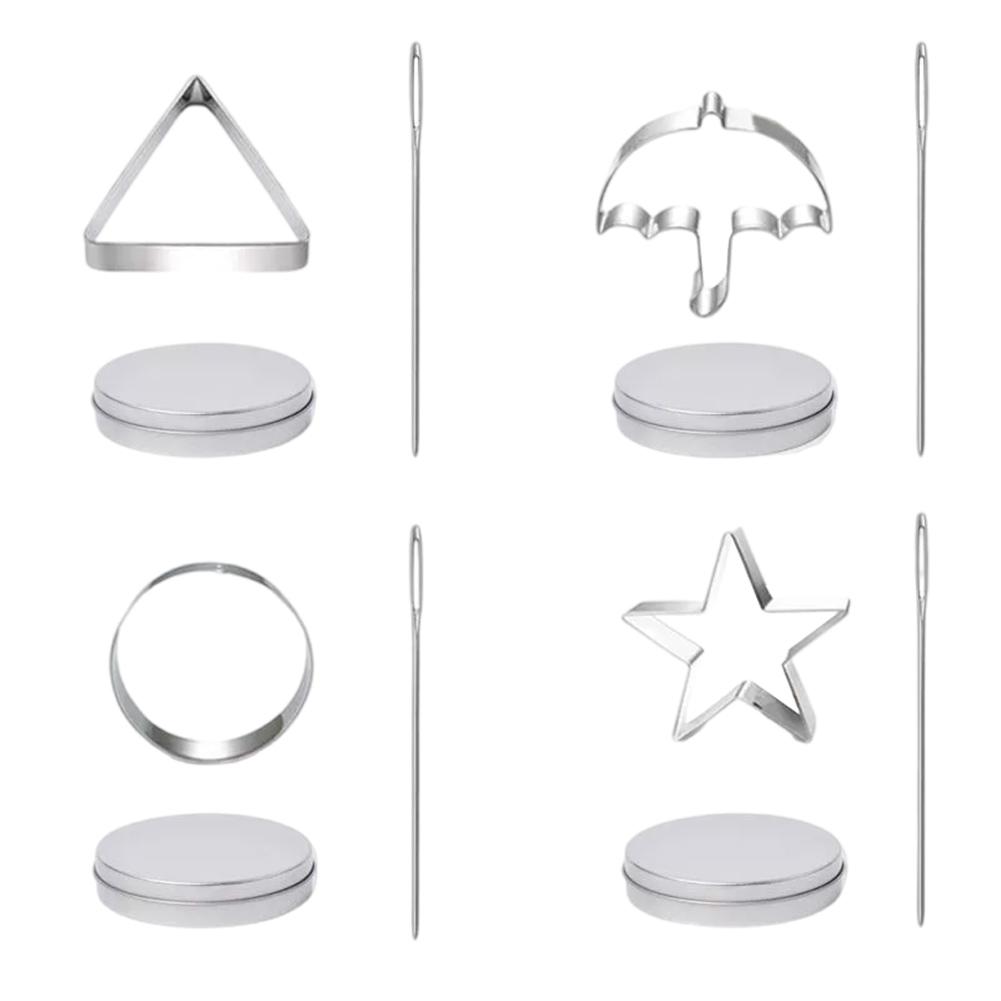 12 PCS Set Sugar Cookie Mold Korean TV Games Candy Maker Korean Game Honeycomb Cookies Stainless Steel Kit For Fans