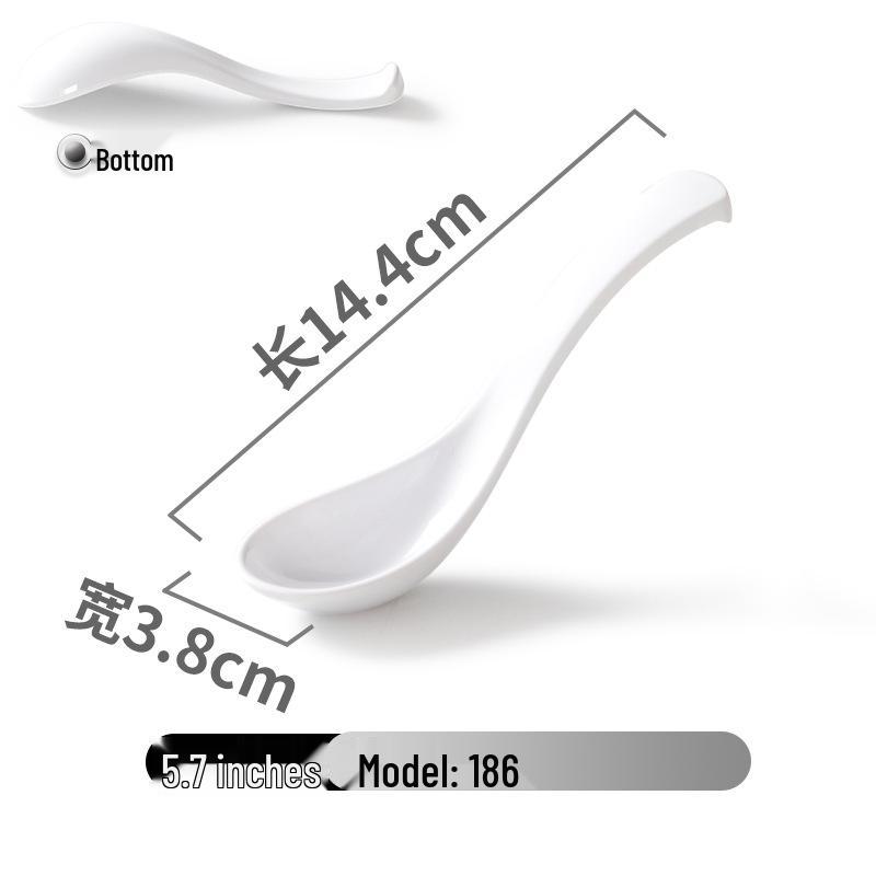 A5 Melamine Porcelain-Style Dessert Bowls: Creative Double-Ear Set for Sweets, Soup, Shaved Ice, and Snacks