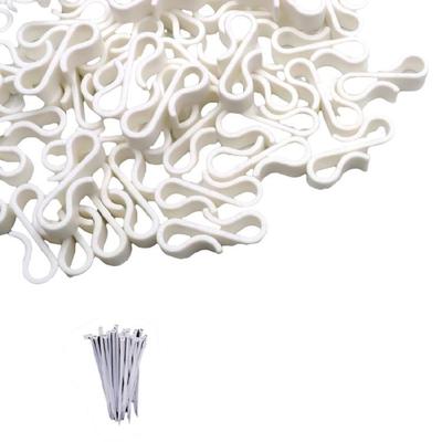 120pcs Plastic Hooks for Securing Outdoor String Lights and Managing Cables Easy Install Waterproof Gutter Clips