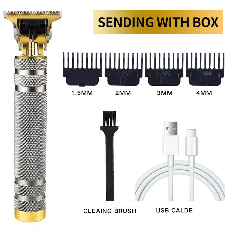 2024 USB T9 Hair Clipper Barber Professional Electric Hair Trimmer Shaver Trimmer Beard 0mm Men Hair Cutting Machine for Men