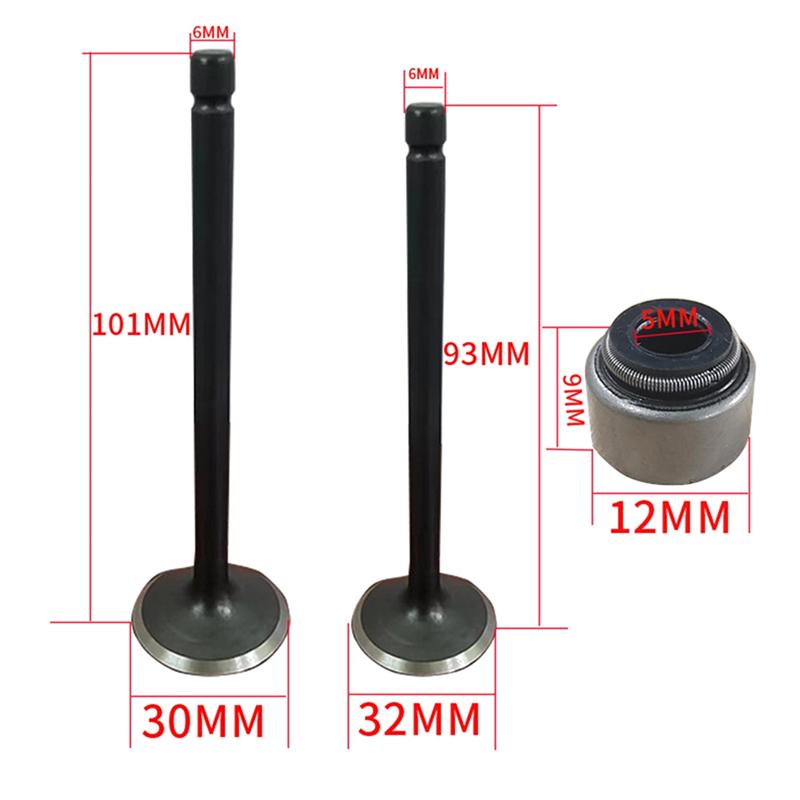 NEW-Motorcycle Exhaust Valves Inlet Intake Stem Kit For 660 YFM660 YFM660F 4X4 2002-2008 Motorcycle Engine Parts