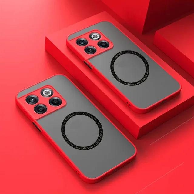 For Magsafe Luxury Silicone Phone Case for Oneplus 12 11 9 R RT 8 7 10 10T Pro Magnetic Wireless Charging Cover
