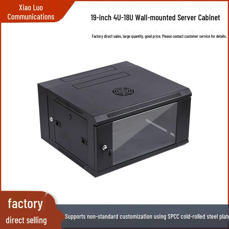 19-Inch Wall-Mounted Detachable Network Cabinet - Variants: 9U, 12U, 15U - for Low-Voltage Audio & Monitoring Equipment