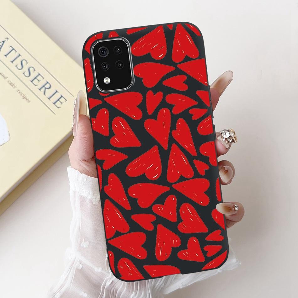 For LG K42 K52 K62 K62+ New Fashion Dusk Beach Painting Phone Case For LG K62 Plus K42 K52 (Brazil) Black Silicone Soft Case