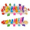Children Wooden Montessori Pairing Toys Learn To Count Numbers Matching Digital Shape Match Early Education Teaching Math Toys