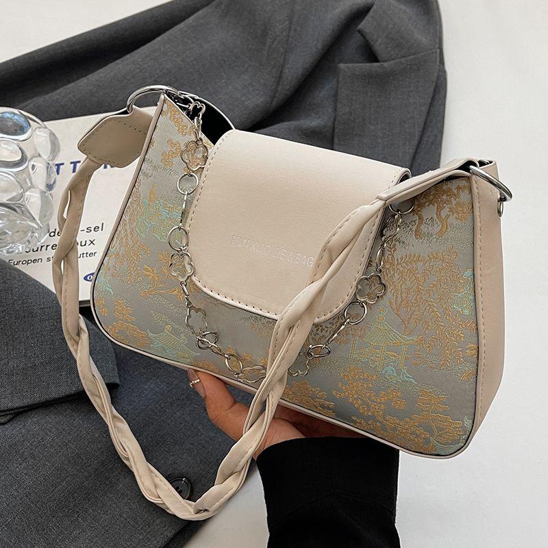 French Niche Bag, Female New High-grade Texture Crossbody Bag, Fashionable and Versatile Shoulder Armpit Bag Female