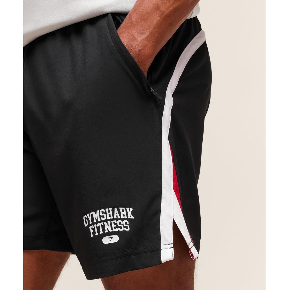 Gymshark Varsity 7 Shorts Schwarz A3b2w Bb2j