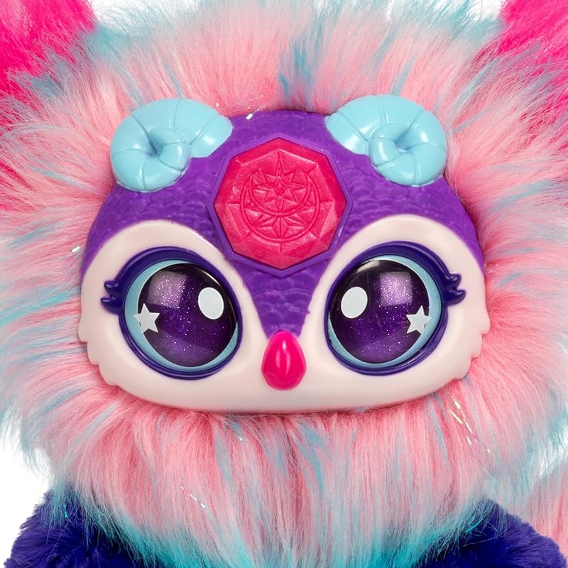 Magic Mixies magical gem Surprise Cauldron: Moon. With new sparkling eyes!The Fizzing Show Cauldron's Mixi plush toy and discover a surprise of 2