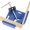 90 Degree Corner Right Angle Clamp T Handle Vice Grip Woodworking Quick Fixture (Red)