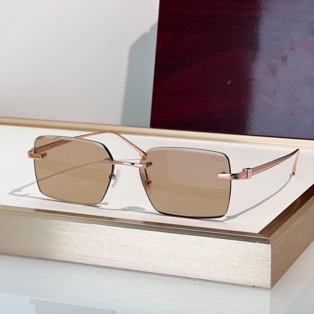 Unisex Luxury Frameless Square Sunglasses - Versatile Metal Fashion for Parties and Photos