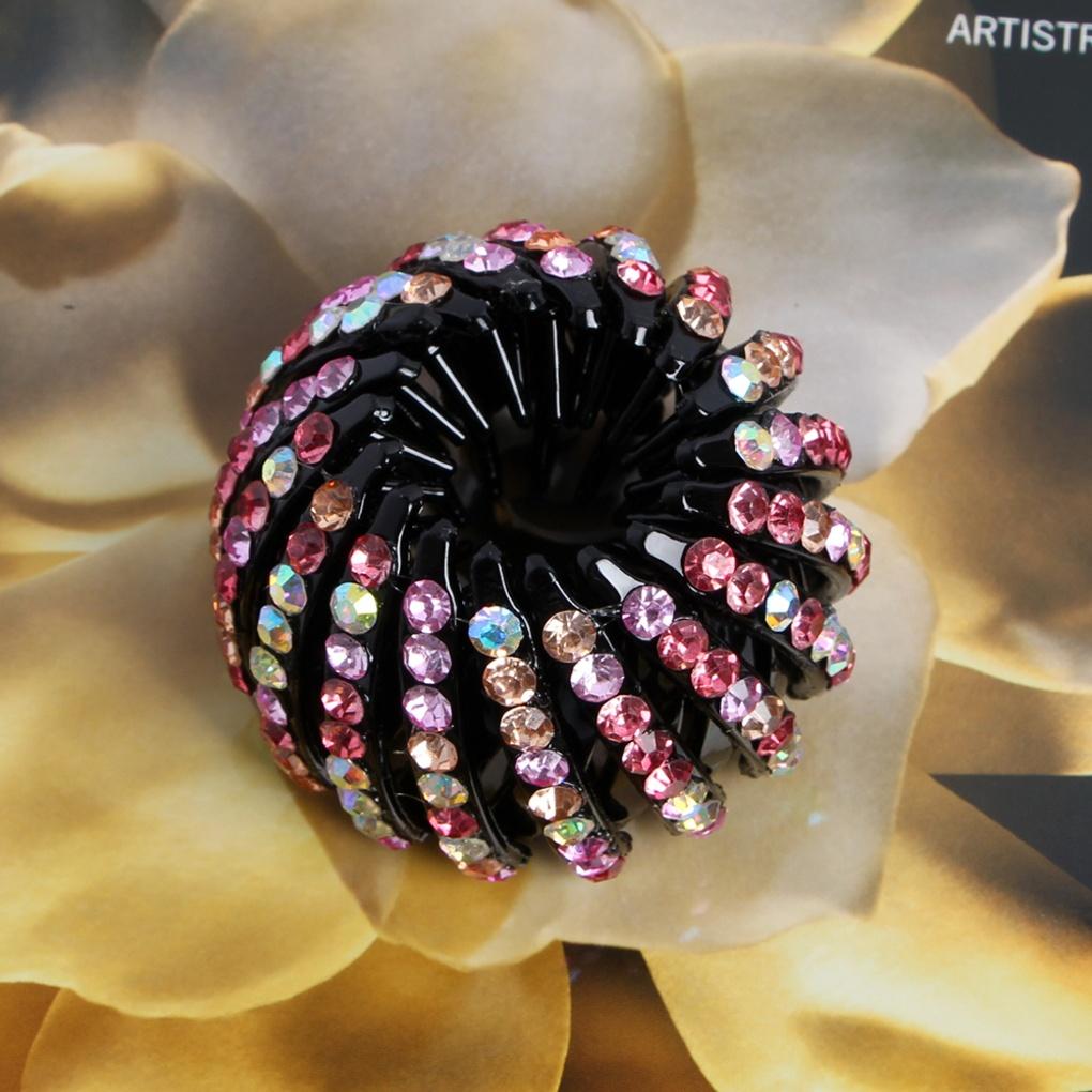 Damen Boldy Haaraccessoire (Rosa) Hochsteckfrisur Kubische Haarnadel