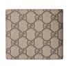 Gucci Logo GG Detail Ceramic Effect Canvas Wallet Men wallet Beige Dark-Brown 768244-FACQC-9773