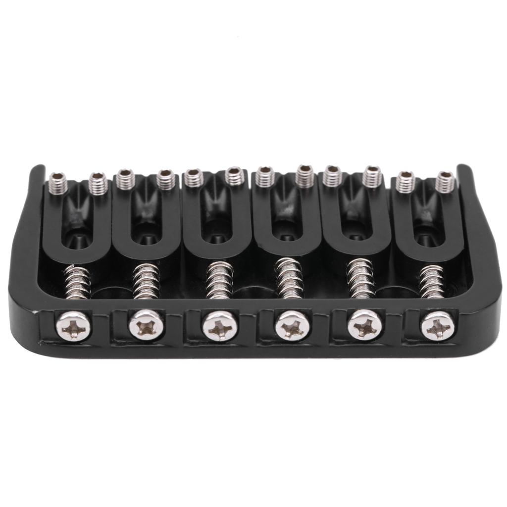Electric Guitar Bridge 6 Strings GA890 Fixed Metal for Guitarist Musical Accessory Black