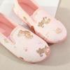 Women's Autumn Cartoon Cotton Anti-Slip Postpartum Slippers - Breathable, Thick-Soled, Parent-Child Home Shoes