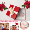 Automatic Flip-up Heart-shaped Rose Gift Box, Ring Pendant Jewelry Box, Necklace Box