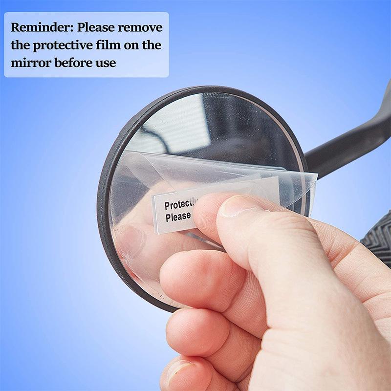 1/2PCS Bicycle Rearview Mirror 360 ° Convex Mirror Mountain Bike Rearview Mirror Rotatable Safety Side Mirror Bikes Accessories
