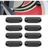 Tissting 4 Pairs Magnetic Luggage Door Buckle and Holder Kit,RV Magnetic Baggage Door Catch with Installation Screws,for RV,Trailer(Black)