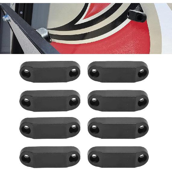 Tissting 4 Pairs Magnetic Luggage Door Buckle and Holder Kit,RV Magnetic Baggage Door Catch with Installation Screws,for RV,Trailer(Black)