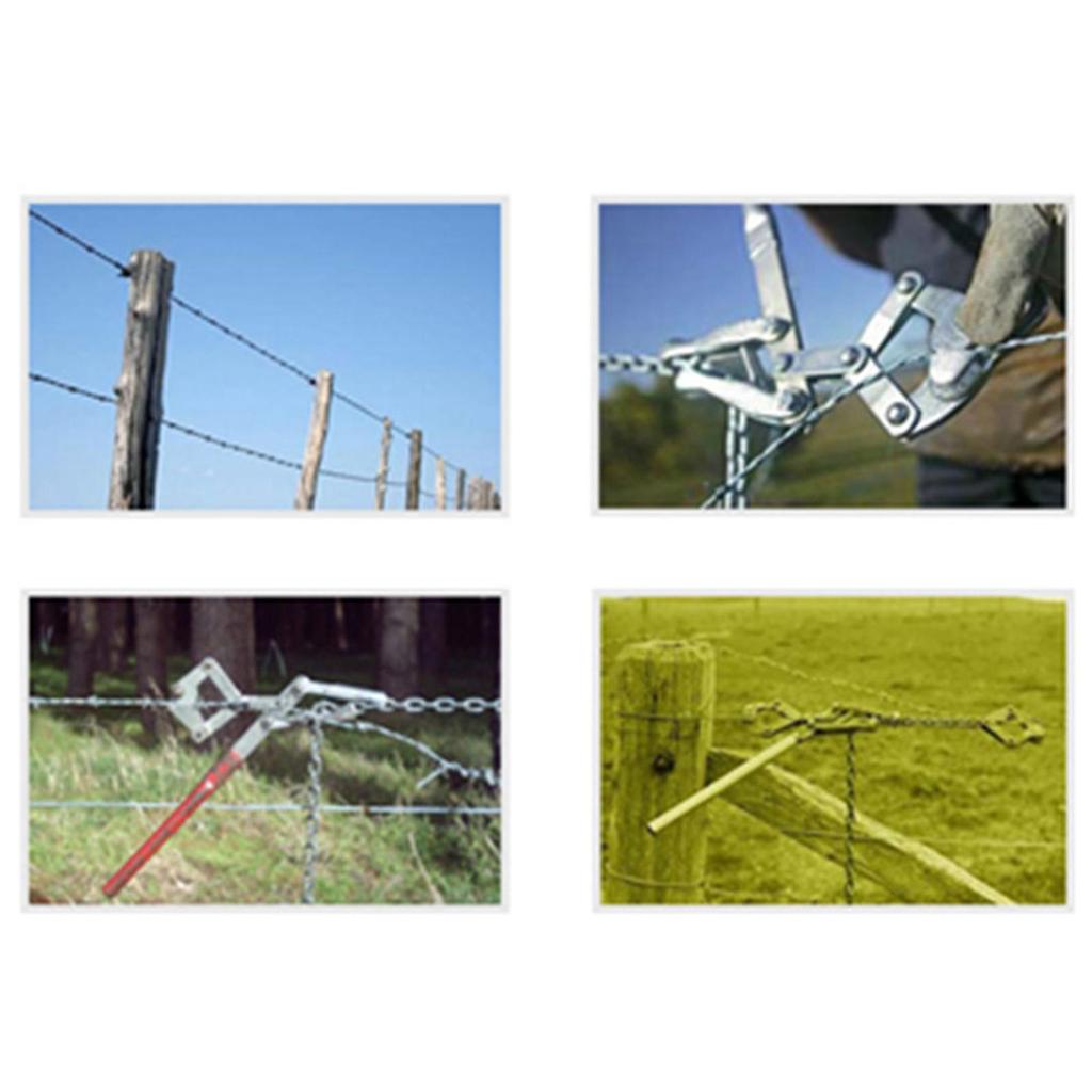 Heavy Duty Chain Fence Strainer,Fence Puller Repair Tool,Fence Plain Barbed Wire Strainer