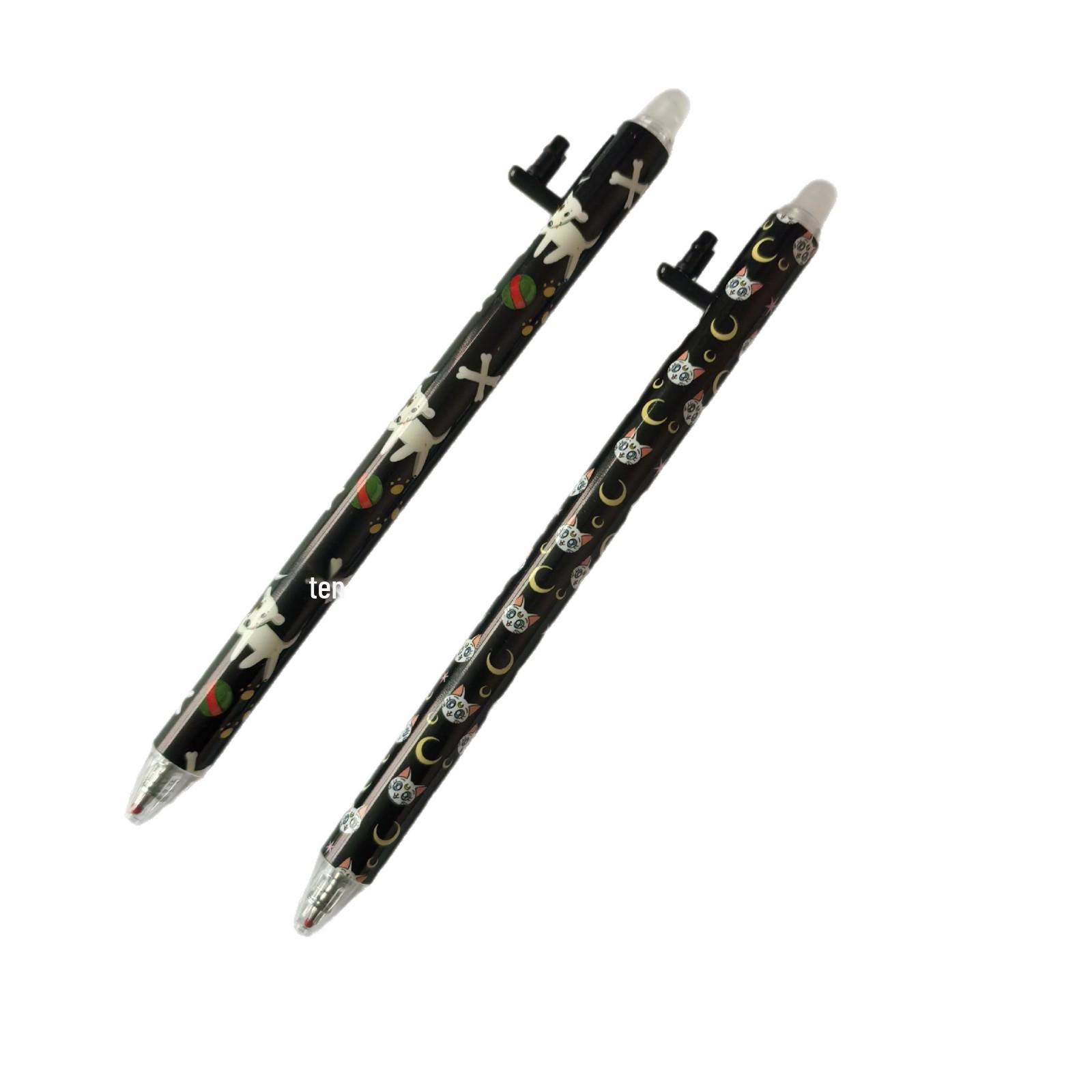 Erasable Silicone Ballpoint Pen with TPR Rubber Eraser Cat