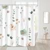 Handun Plant Floral Printed Shower Curtain