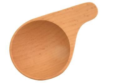 Rieten kunst TOUGEI koffie maatschepje 10g houten maatschepje