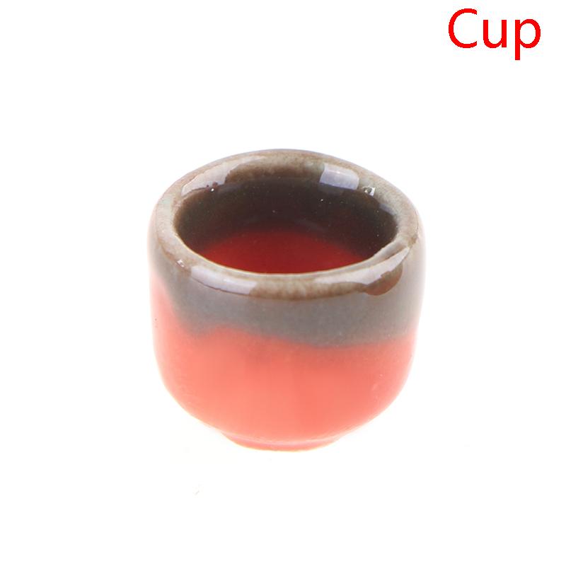 1/12 Miniature Dollhouse Dinnerware Teapot Kettle Simulation Furniture Tea Pot Kitchen Tableware for Doll House Furniture Toys