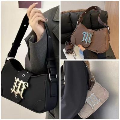New Medieval Underarm Bag Women's New Trendy Retro Matte Portable Baguette Bag Versatile Oblique