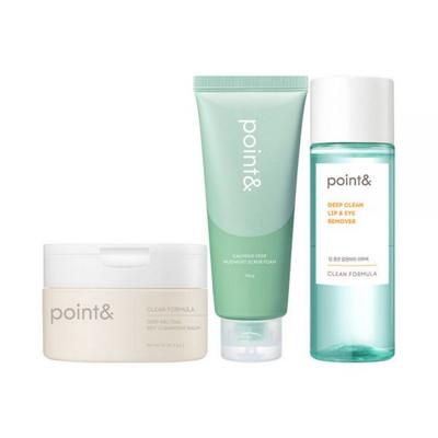 Point & Deep Clean Lip & Eye Remover 150ml + Soy Cleansing Balm 90ml + Veggie Cleansing Foam 150g