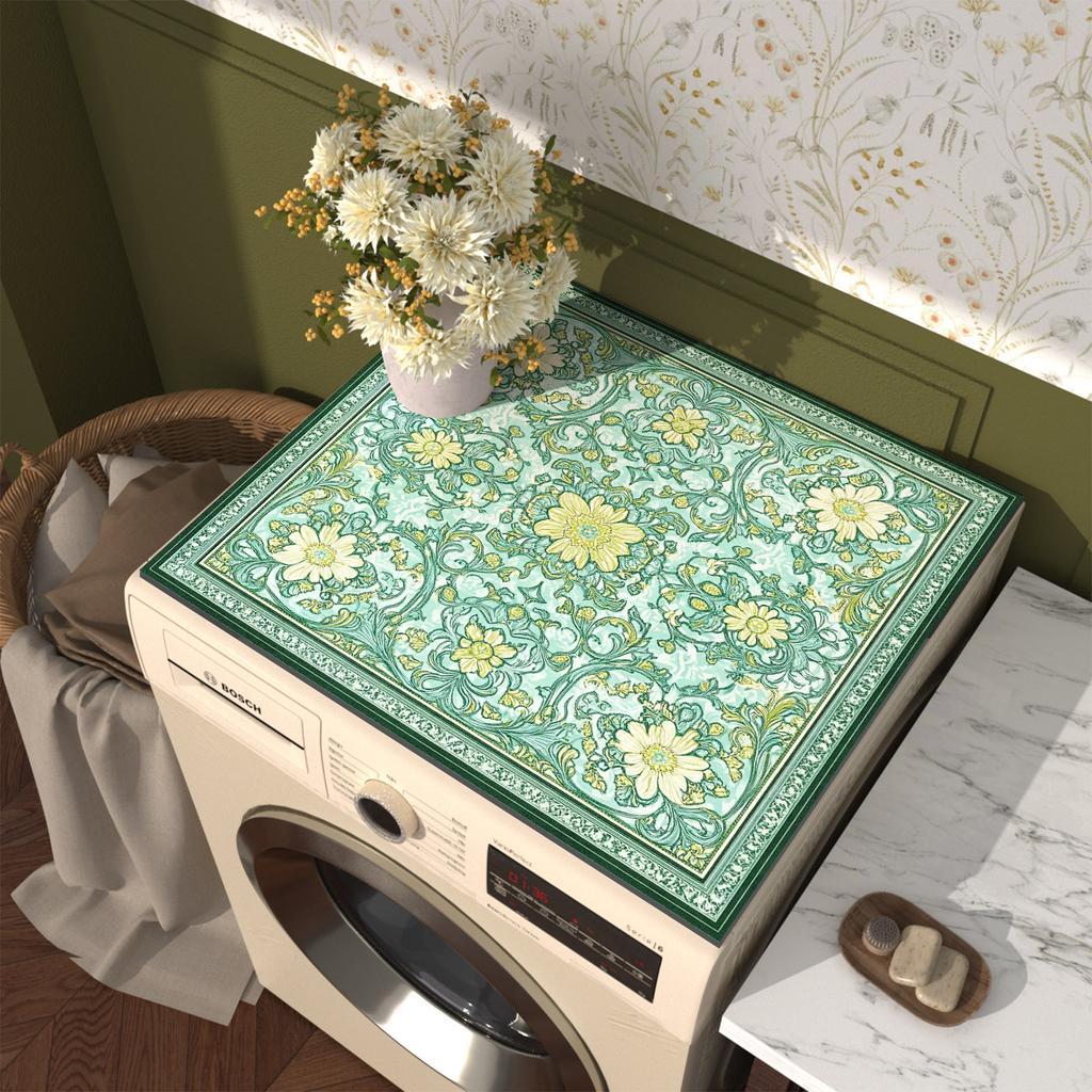 Waterproof Washing Machine Dust Cover Oven Microwave Refrigerator Fridge Top Protector Mat Coffee Drain Pad Table Placemat