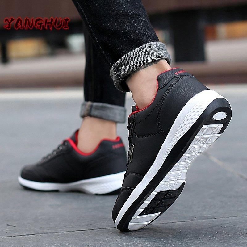 Новые повседневные кроссовки на шнуровке с контрастной круглой головкой для мужчин — фото 3