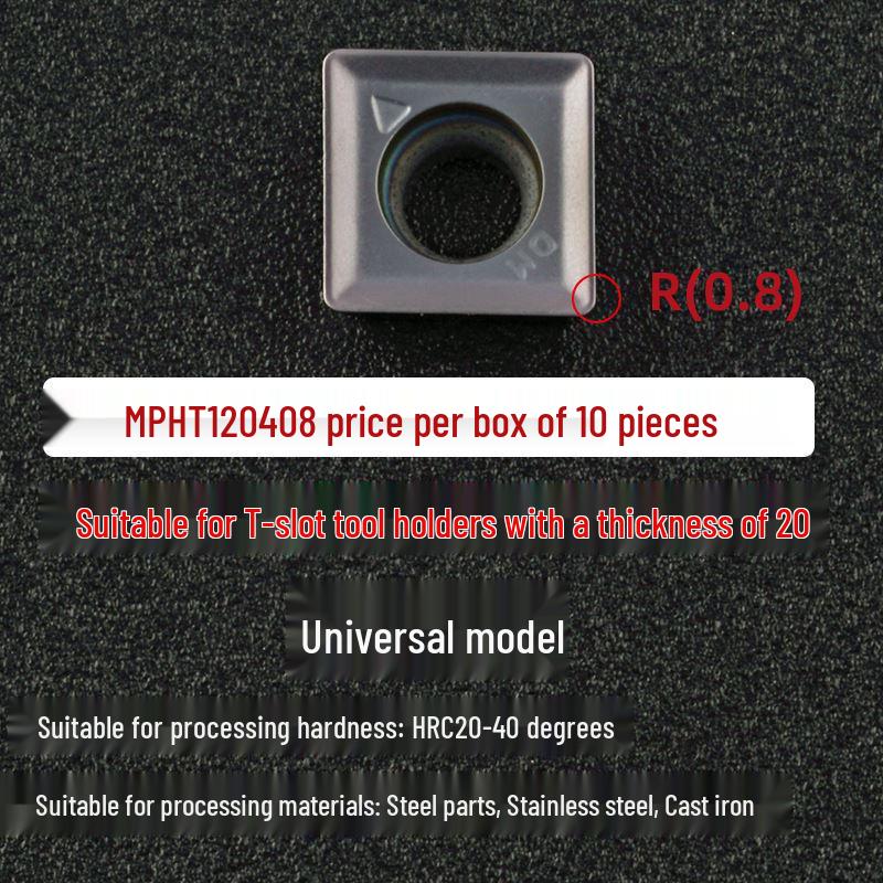 CNC T-Slot Milling Cutter with HTS Three-Sided Blade, Shank Thickness: 6, 8, 10, 12 Mm
