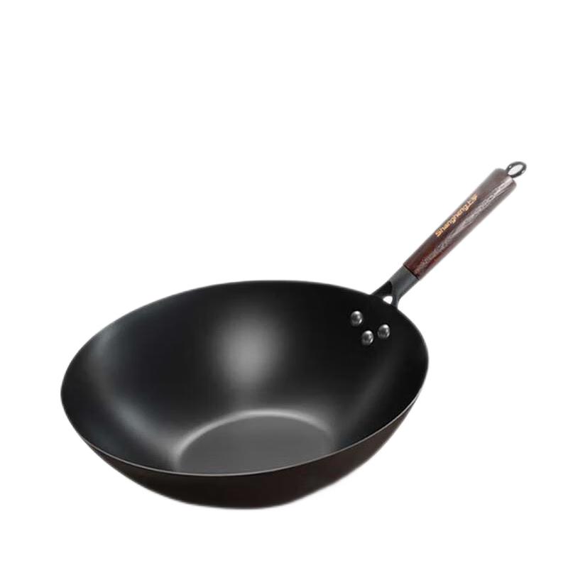 Shangheng 34cm Wrought Iron Non-stick Wok