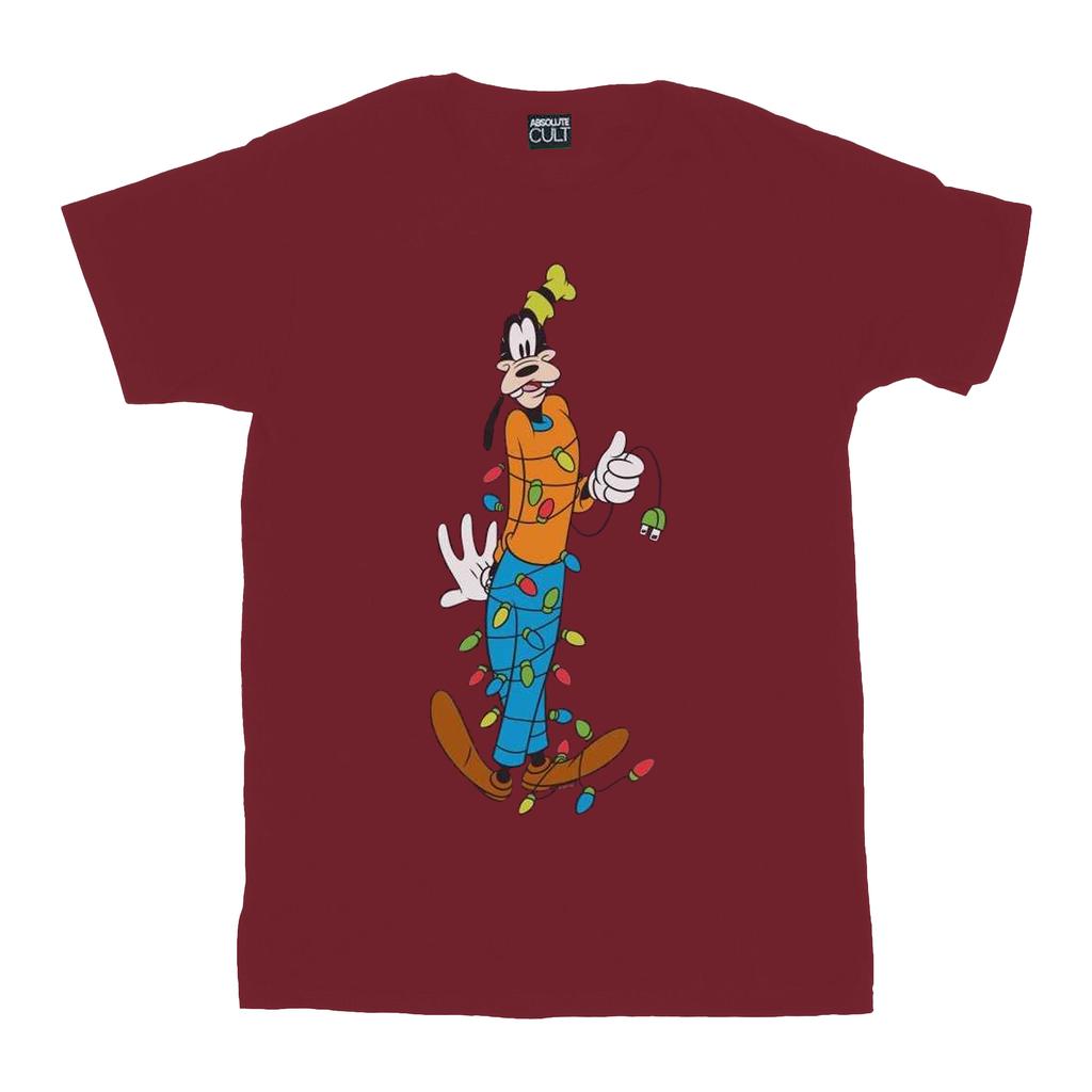 Disney Goofy Christmas Lights T-Shirt für Herren