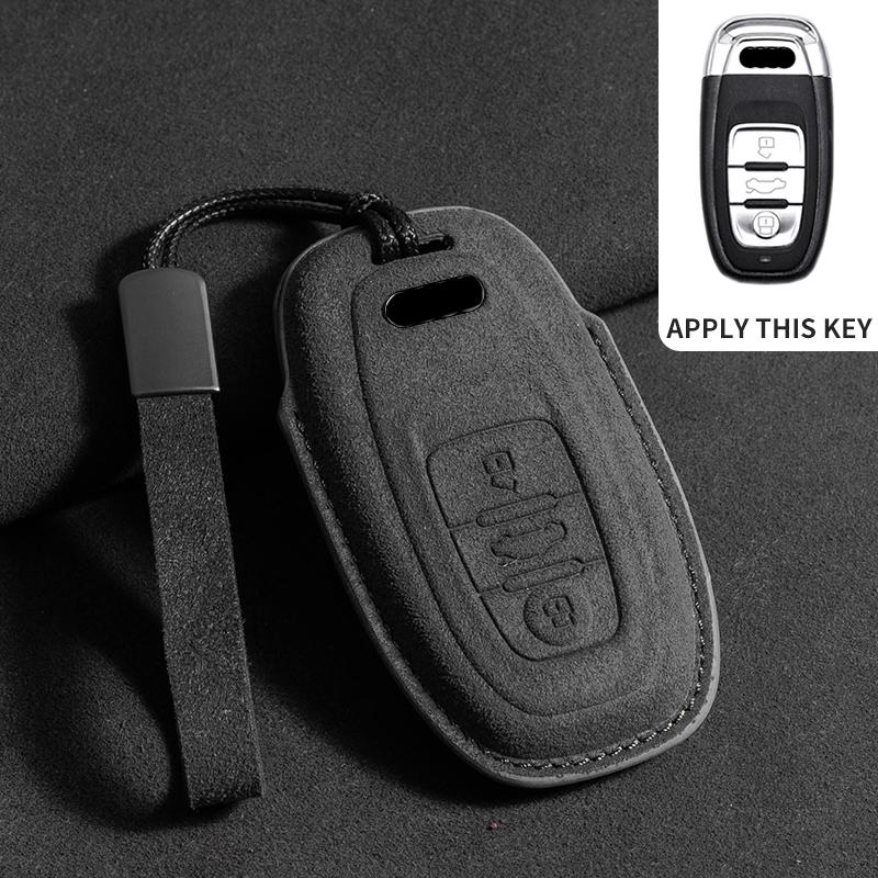 

3 Buttons Car Remote Key Case Cover for A6 A4 A5 A7 A8 C8 Q8 8S 8W Q7 B9 4M S5 S4 S7 D5 TT TTS TFSI E-Tron Protector Bag