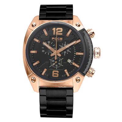 Poche 49Mm Men'S Chronograph Metal Watch Fm6737Bkg