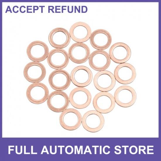 20pcs M10 x15mmx1mm Copper Flat Washer Sealing Gasket Rings for Screw Bolt Nut