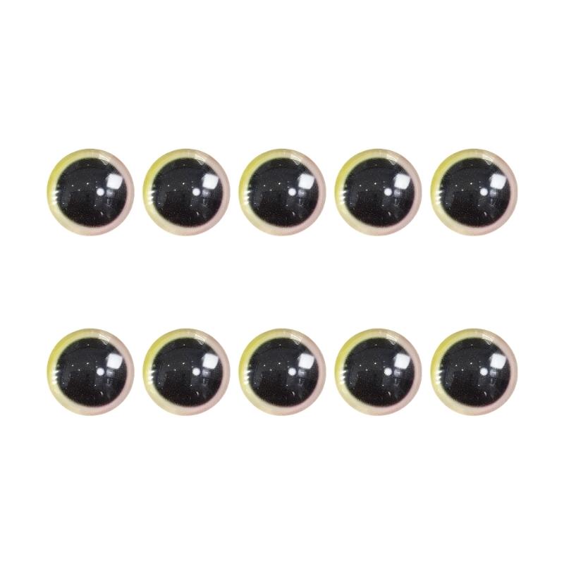 Plastic Doll Eye Set for DIY Crafts Plastic Safety Eyes Semi Sphere DIY for Handmade Toy Soft Craft Crocheting