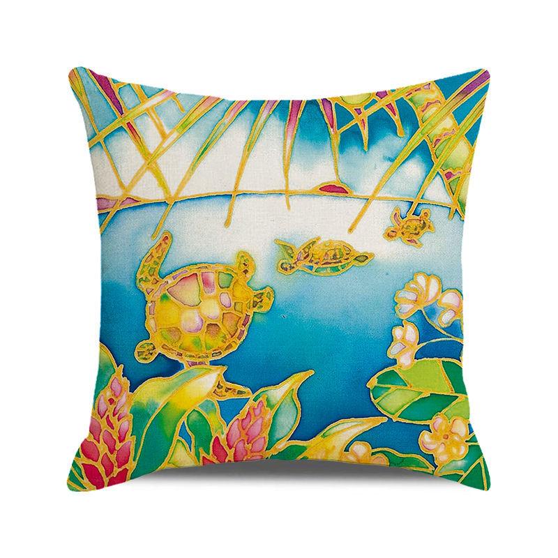 Home Decor Underwater World: Sea Creatures & Mysteries Pattern Cushion Cover Suitable for Sofa Bedroom Car Pillow Cover