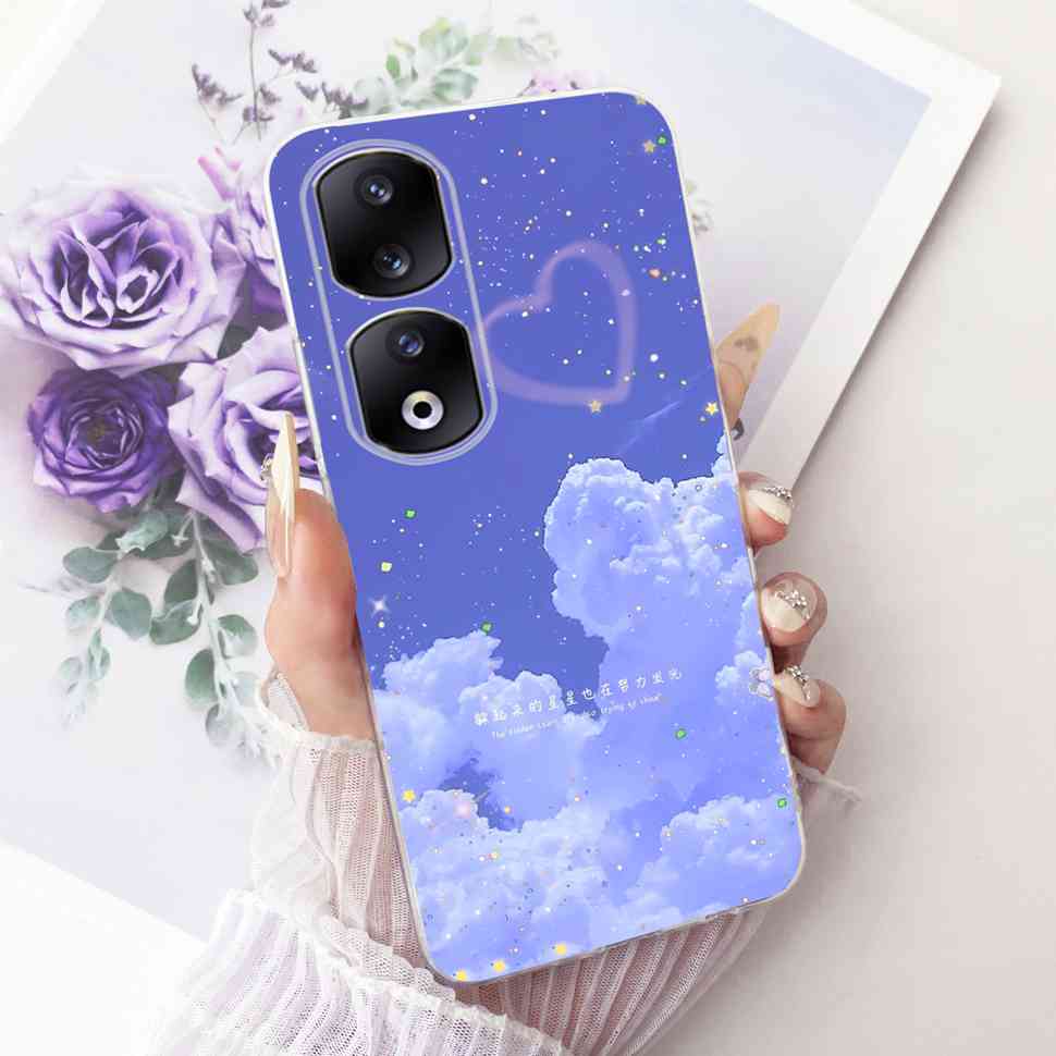 Funda para Honor 90 Pro 5G 6.78" Moda Mariposa Pintada Silicona TPU Cubierta Trasera Para Honor 90Pro 90 PRO 5G REP-AN00 Fundas para Teléfono