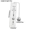 Stainless Steel Acotar Bookmark Text Design Inspirational Bookmark New Moon Mountains Bookmark