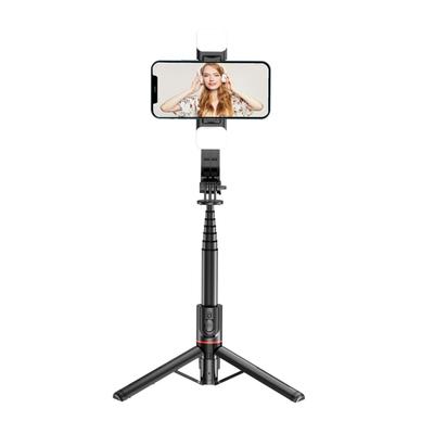 Control Remoto Bluetooth L12D Trípode con Luz de Relleno Desmontable Palo Selfie Soporte para Teléfono